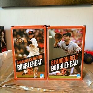 San Francisco Giants Bobblehead Set - The Brandon’s, Crawford and Belt.